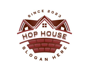 Brick House Construction logo design