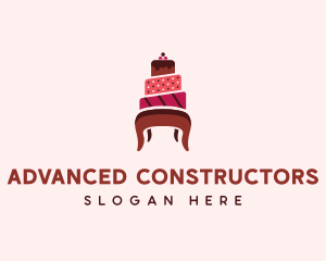 Dessert Cake Chair logo design