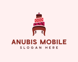 Dessert Cake Chair logo design