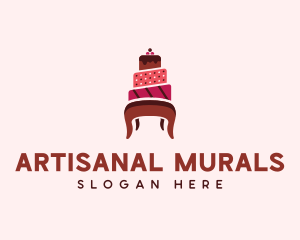 Dessert Cake Chair logo design