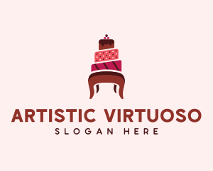 Dessert Cake Chair logo design