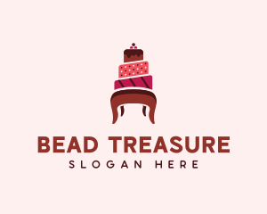 Dessert Cake Chair logo design