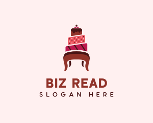 Dessert Cake Chair logo design