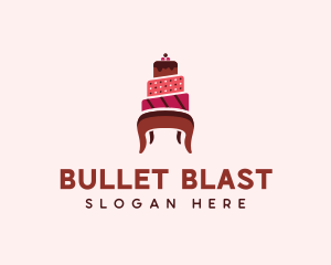 Dessert Cake Chair logo design