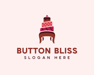 Dessert Cake Chair logo design