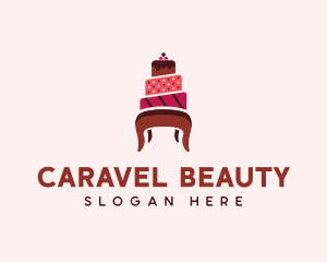 Dessert Cake Chair logo design