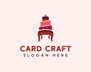 Dessert Cake Chair logo design