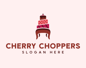 Dessert Cake Chair logo design