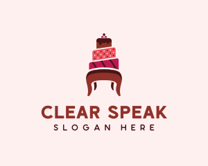 Dessert Cake Chair logo design