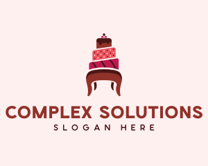 Dessert Cake Chair logo design