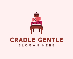 Dessert Cake Chair logo design