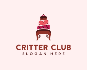 Dessert Cake Chair logo design