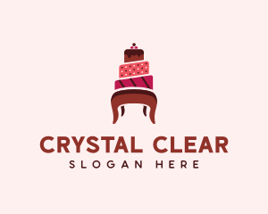 Dessert Cake Chair logo design