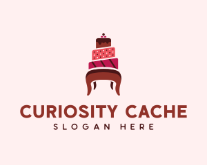 Dessert Cake Chair logo design