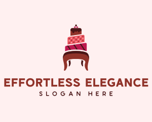 Dessert Cake Chair logo design