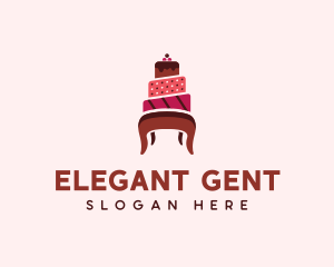 Dessert Cake Chair logo design