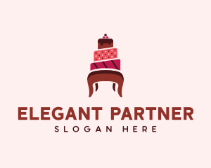 Dessert Cake Chair logo design