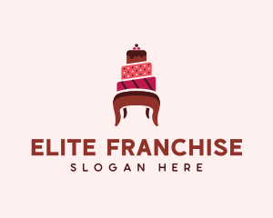 Dessert Cake Chair logo design