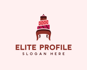 Dessert Cake Chair logo design