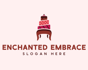 Dessert Cake Chair logo design