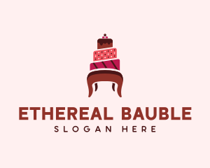 Dessert Cake Chair logo design