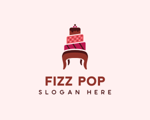 Dessert Cake Chair logo design