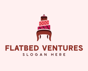 Dessert Cake Chair logo design