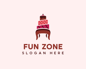 Dessert Cake Chair logo design