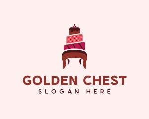 Dessert Cake Chair logo design