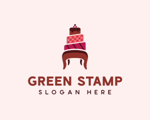 Dessert Cake Chair logo design