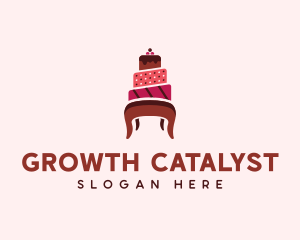 Dessert Cake Chair logo design