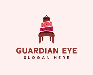 Dessert Cake Chair logo design