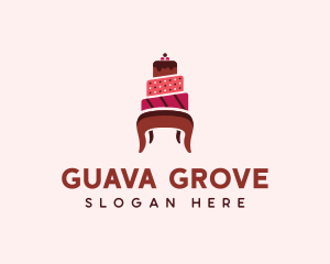 Dessert Cake Chair logo design