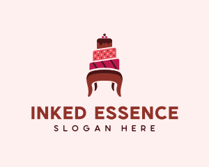 Dessert Cake Chair logo design