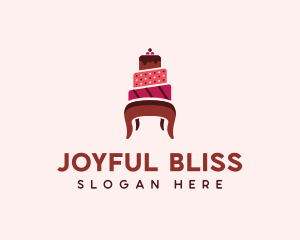 Dessert Cake Chair logo design