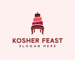 Dessert Cake Chair logo design