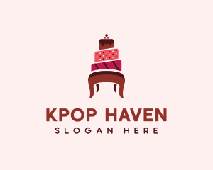 Dessert Cake Chair logo design