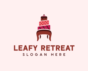 Dessert Cake Chair logo design