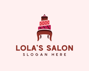 Dessert Cake Chair logo design