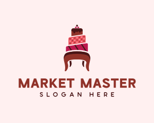 Dessert Cake Chair logo design