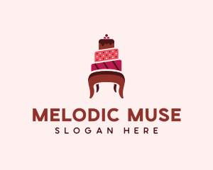 Dessert Cake Chair logo design