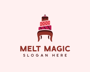 Dessert Cake Chair logo design