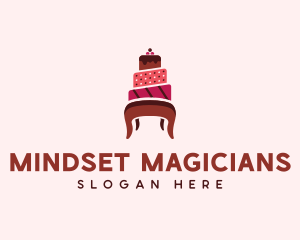 Dessert Cake Chair logo design