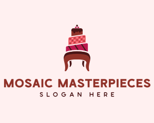 Dessert Cake Chair logo design