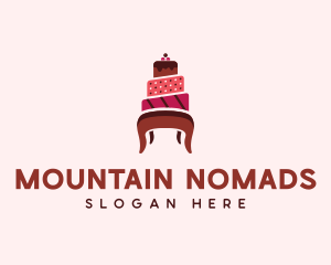 Dessert Cake Chair logo design