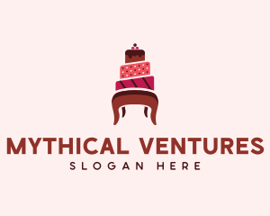 Dessert Cake Chair logo design