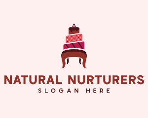 Dessert Cake Chair logo design