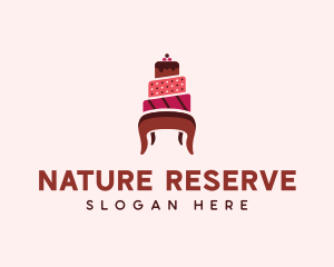 Dessert Cake Chair logo design