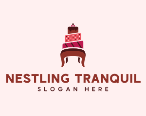 Dessert Cake Chair logo design