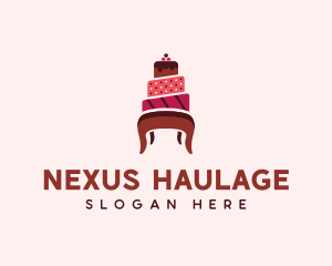 Dessert Cake Chair logo design